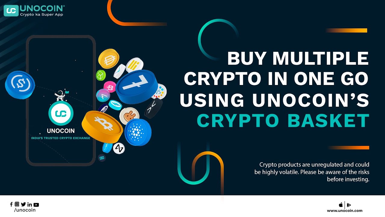 Buy Multiple Crypto at once, Use @Unocoin's Crypto Basket: Diversify portfolio