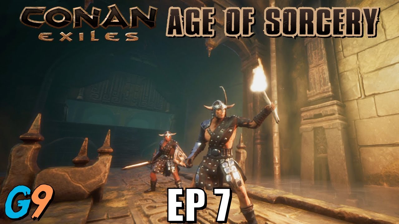 Conan Exiles Age of Sorcery EP7 - My First Dungeon (The Dregs)