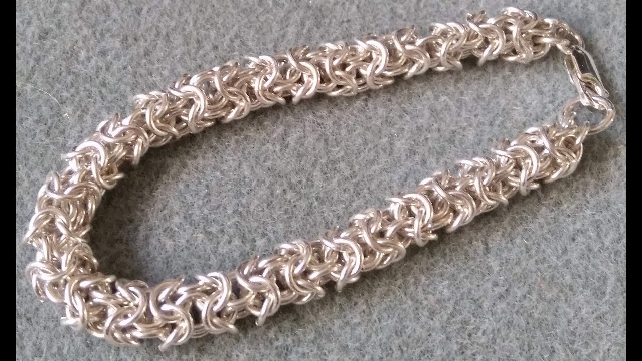 How to - Turkish round weave (как делать турецкое круглое плетение) кольчуга chainmaille