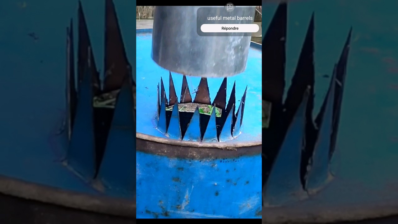 transform your metal barrel into a super powerful wood stove 🔥🔥🔥 