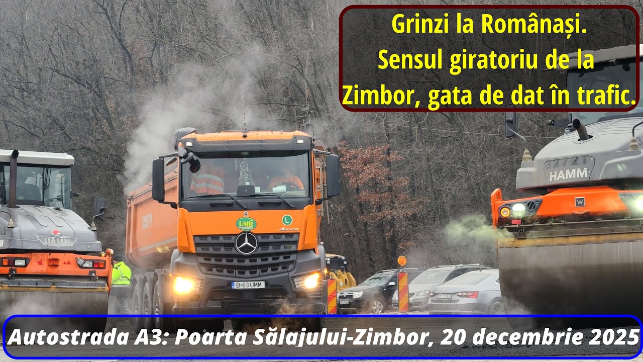 Autostrada A3, lot integral Poarta Sălajului-Zimbor, 20 decembrie 2025
