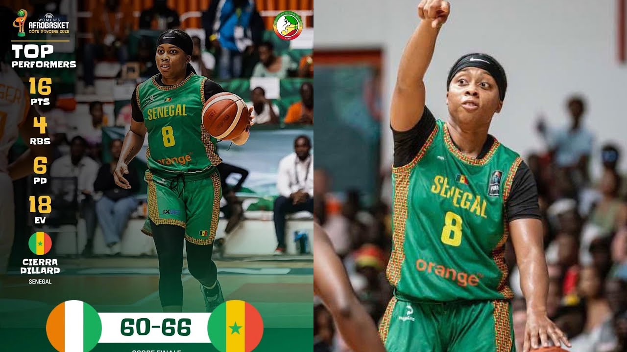 Afrobasket 2025: La prestation XXL de Cierra Dillard, meilleure marqueuse face à la Côte d’Ivoire…