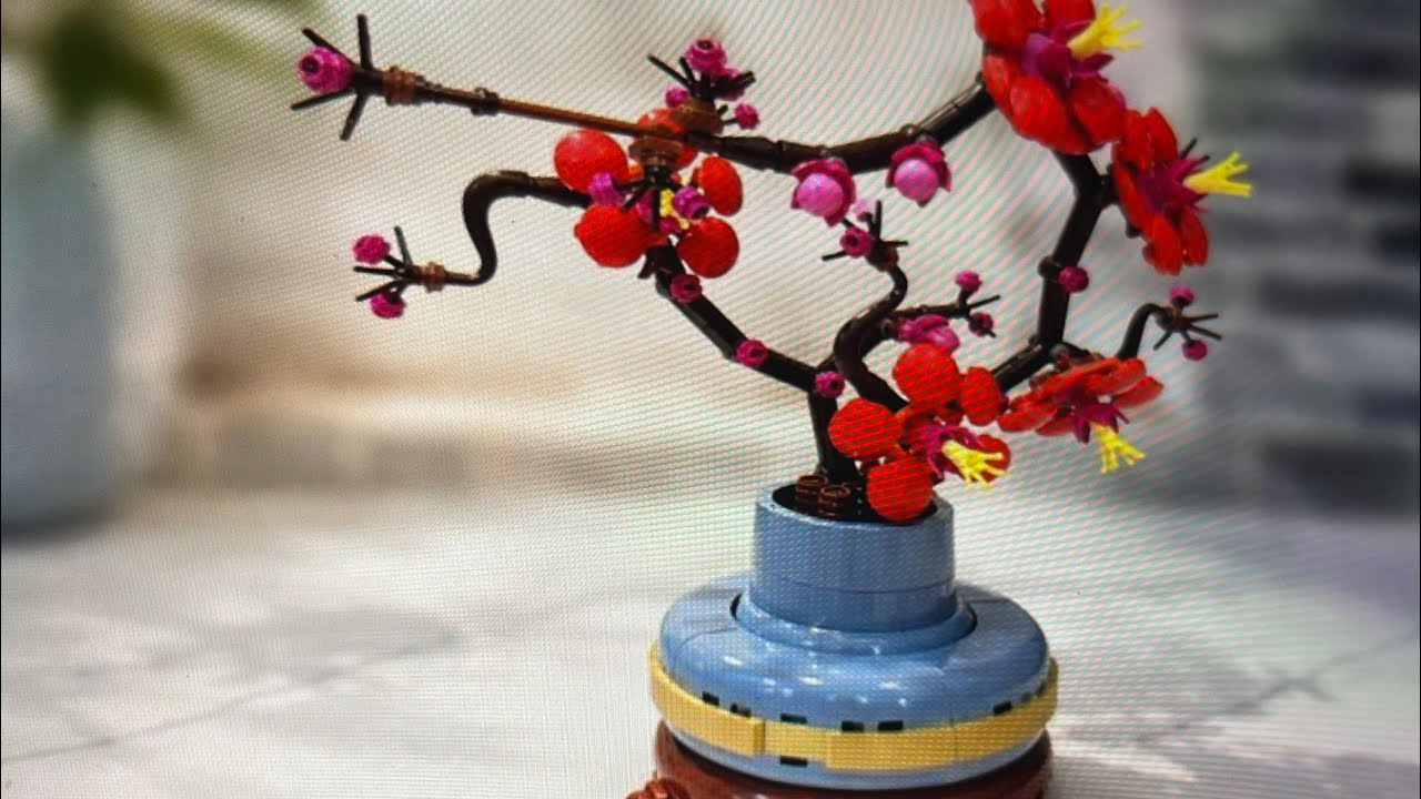 LEGO Plum Blossom/Peaceful Build & Display 