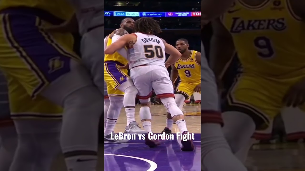 LeBron James vs Aaron Gordon fight in game 4 WF