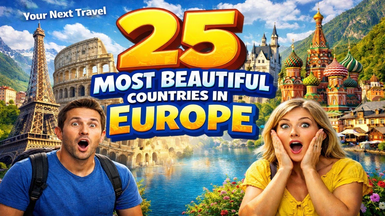 Relax with the Top 25 Most Beautiful Countries in Europe | Stunning Travel Video