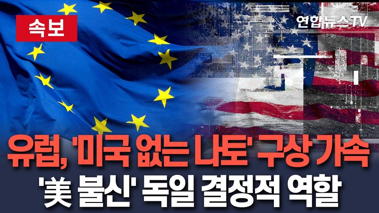 [🔴속보] 유럽, '미국 없는 나토' 구상 가속&hellip;'美 신뢰&rarr;불신' 독일 결정적 역할 / 연합뉴스TV(YonhapnewsTV)
