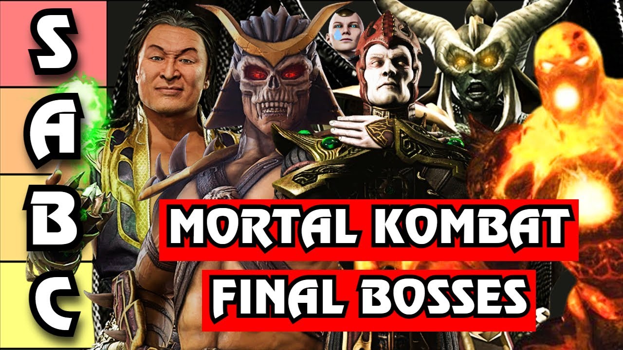 The ULTIMATE Mortal Kombat FINAL BOSS Tier List
