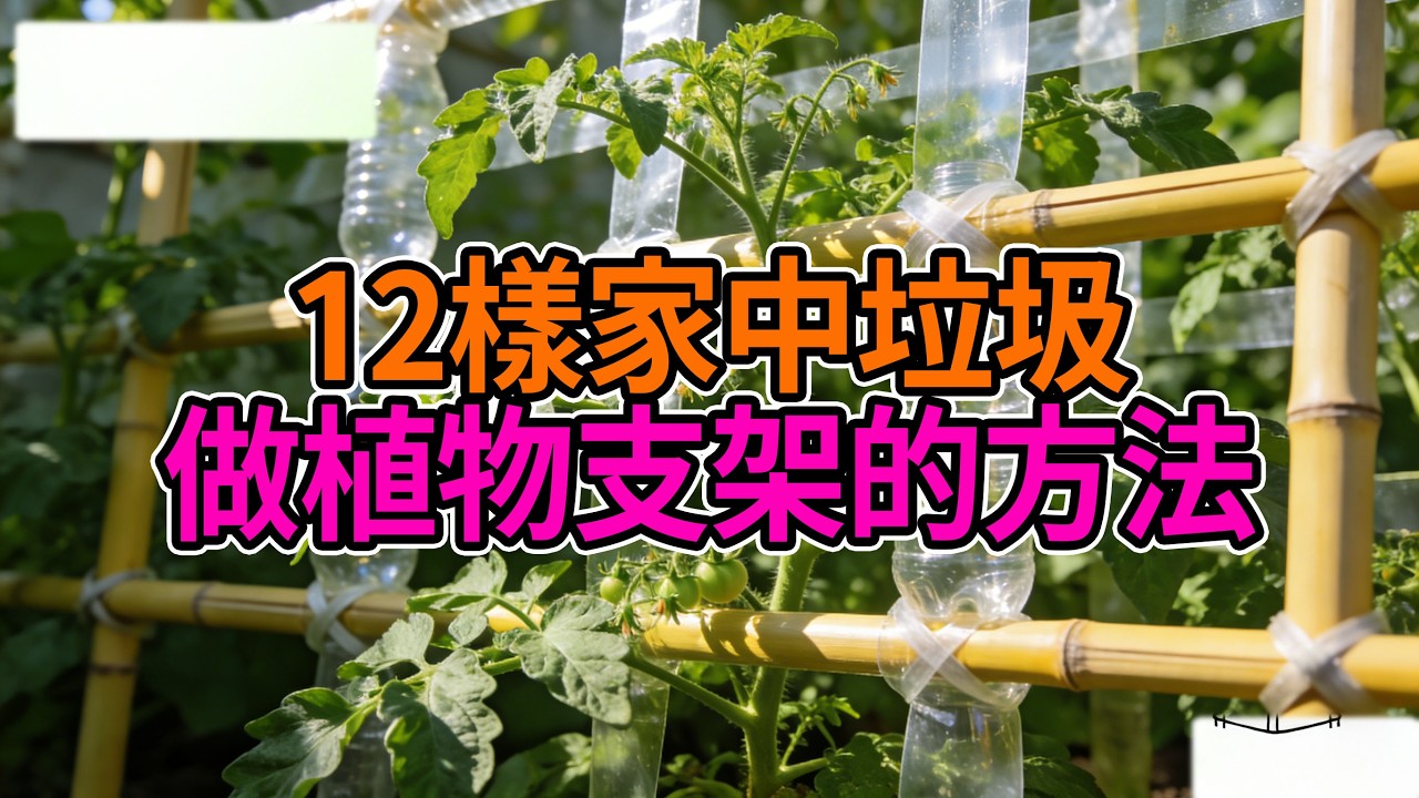 12樣家中垃圾做植物支架的方法