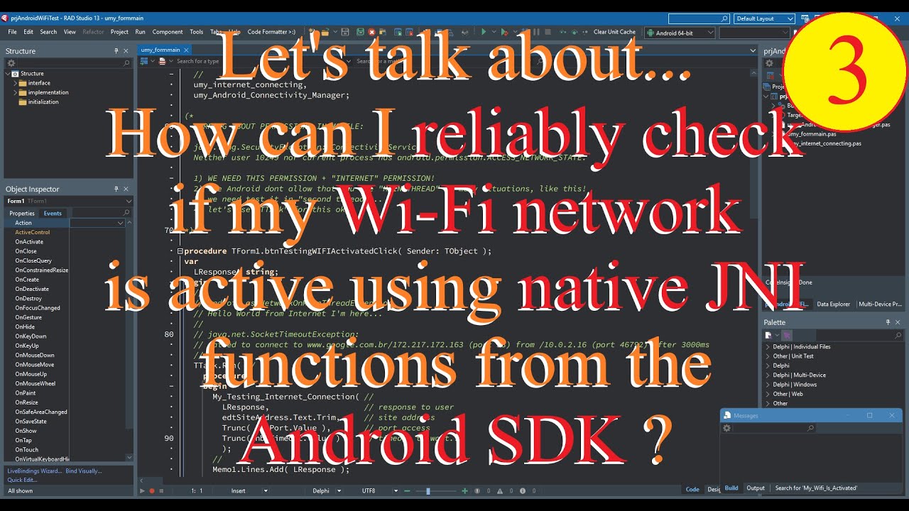 Delphi: How can I reliably check WiFi network is activated with native JNI function Android SDK - 03