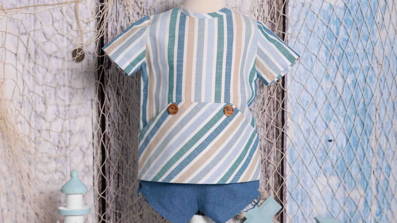 Camisa de bebé con bolsillo. REVISTA PATRONES INFANTILES nº 23
