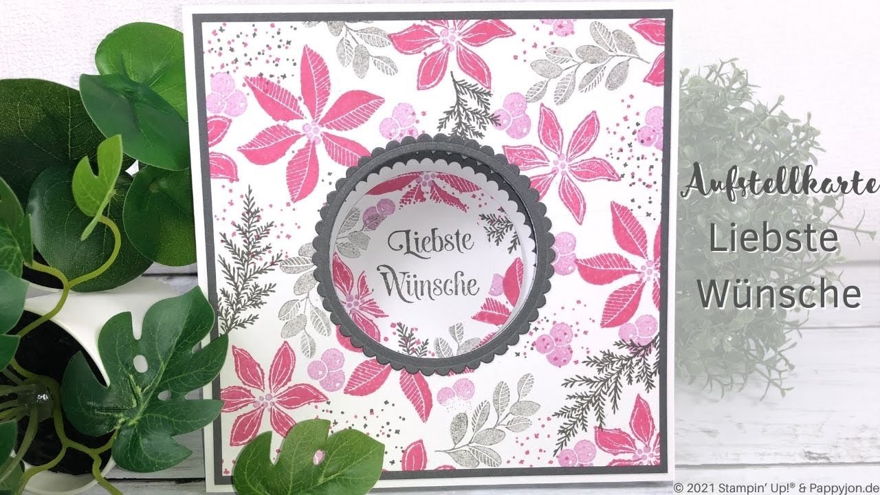 Karte Liebste Wünsche | für Anfänger | Stempelset Fröhliche Weihnachtszeit | Stampin' Up! |