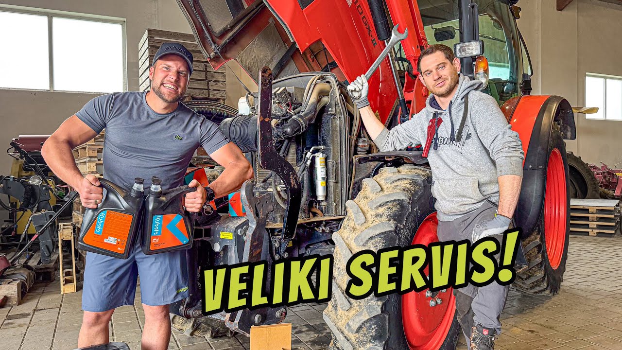 Redni servis traktorja od A do Ž