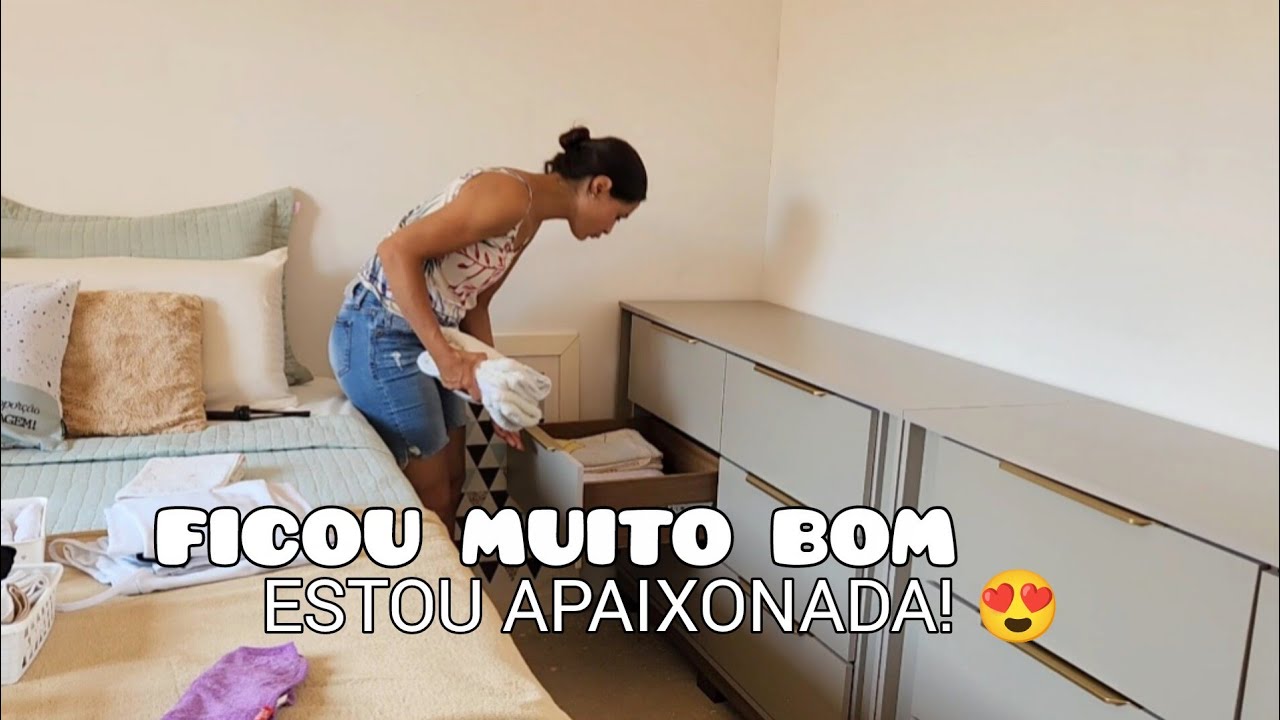 MONTARAM AS CÔMODAS É  MUITO LINDA!!!❤️ORGANIZEI TUDO E AMEI DEMAIS!!😍