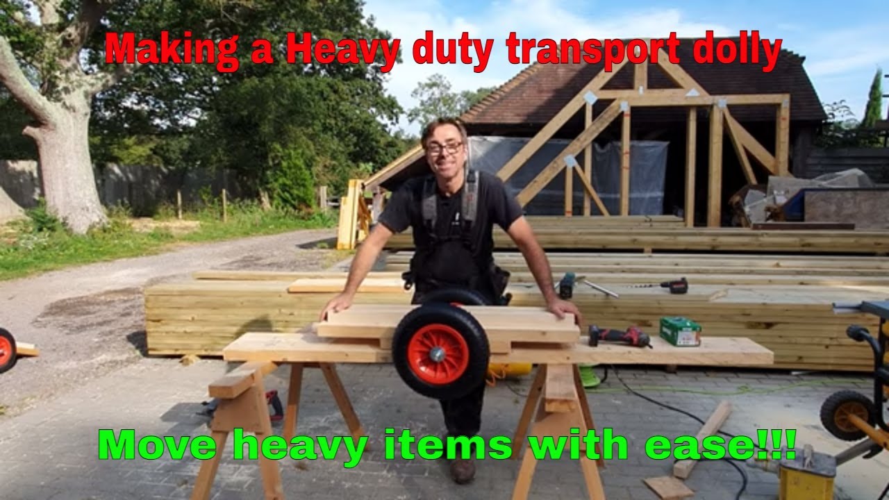 Cheap transport dollie for heavy and awkward items such as trusses and doors