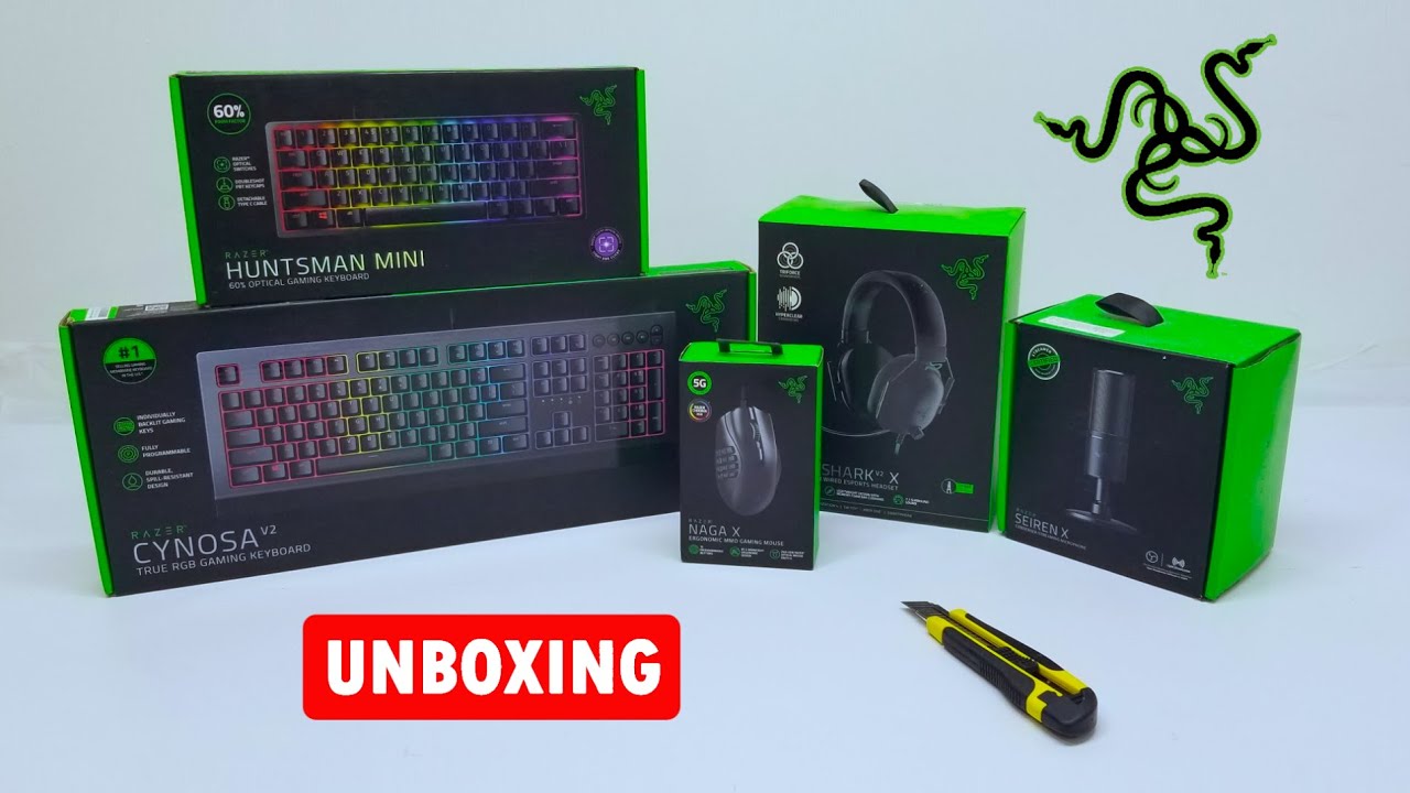 Razer Products | Unboxing Gaming Setup