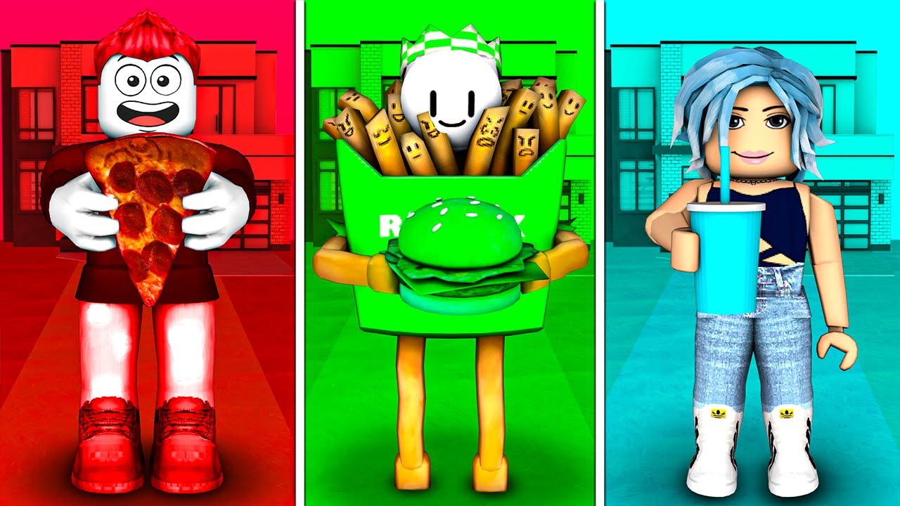 ICH DARF nur eine FARBE ESSEN! - Roblox