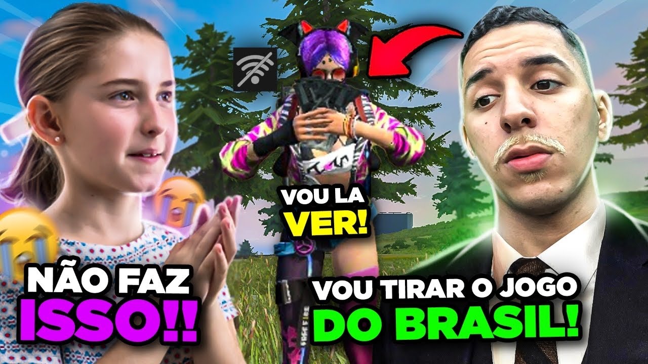 FINGI SER DONO DA GARENA E TROLLEI A MENINA no FREE FIRE (Trollagem)