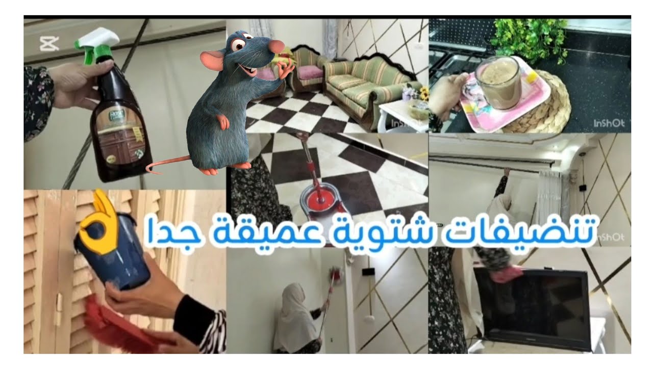 #تنضيفات_الشتاء 🪣🧼خلاص مقدرش أسبيها اكتر من كده ☝️هيسكنوا البيت الله لا يقدر 😱