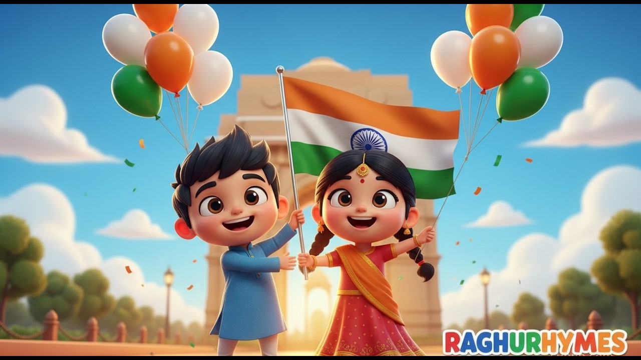 Aao Bachcho Tumhe Dikhaye Zaki Hindustan Ki | Hindi Rhymes|Deshbhakti Song for Kids@RAGHURHYMES