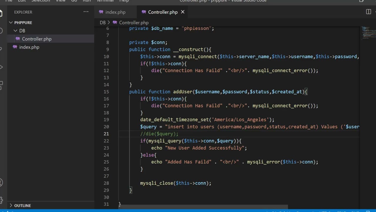65- PHP Store Data into MySQL with Template HTML