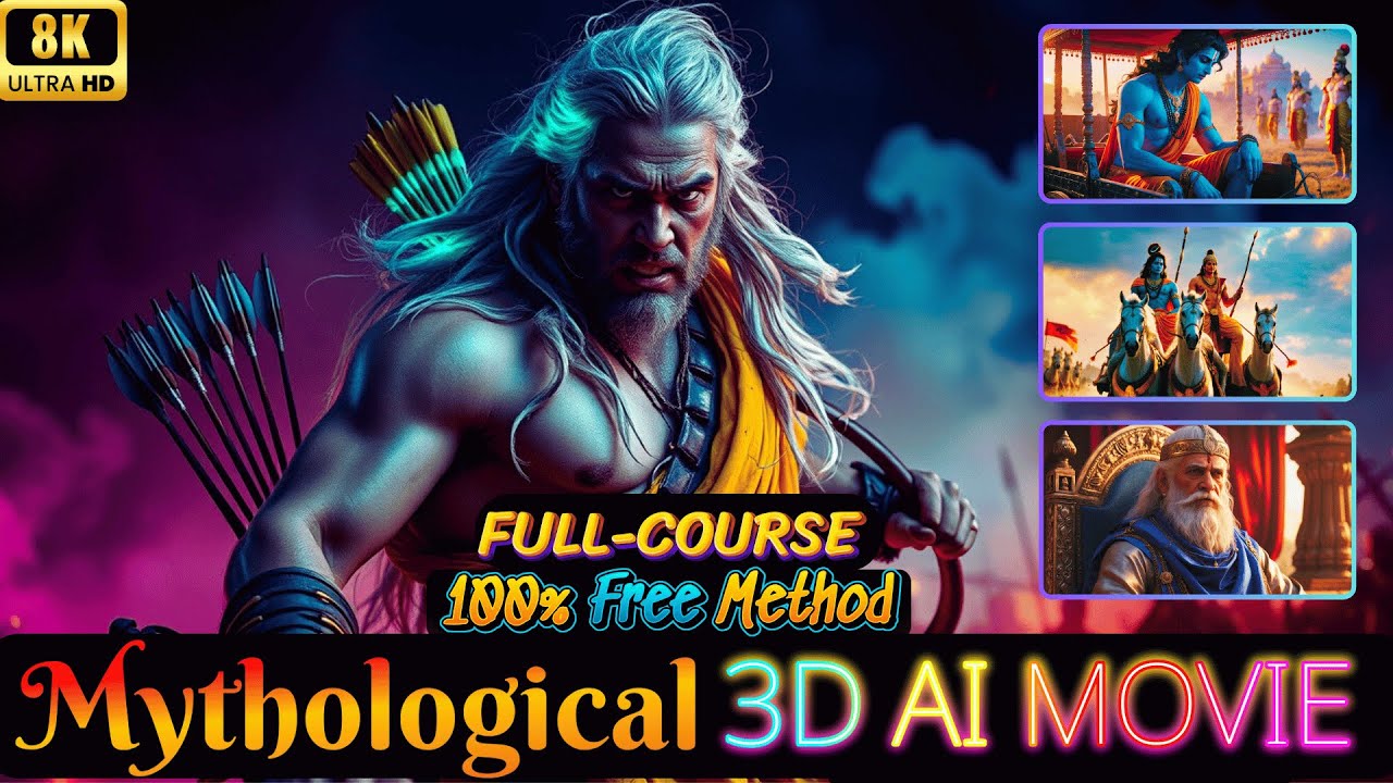 Make a Full  Mythological AI Movie with FREE AI Tools: Complete Course 2025