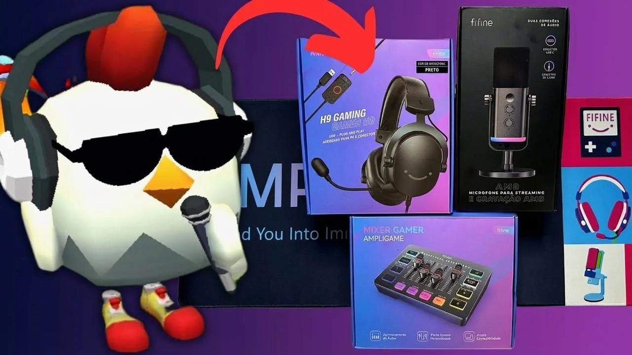 Deixe o áudio dos seus vídeos TOP com FIFINE AMPLIGAME AM8, H9 e SC3 | Melhor custo-benefício!