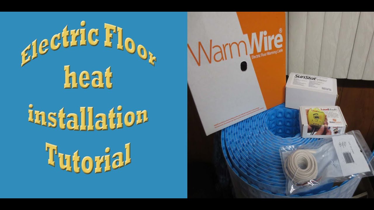 Electric Floor heat installationTutorial: Prodeso heat with SunTouch Warm Wire