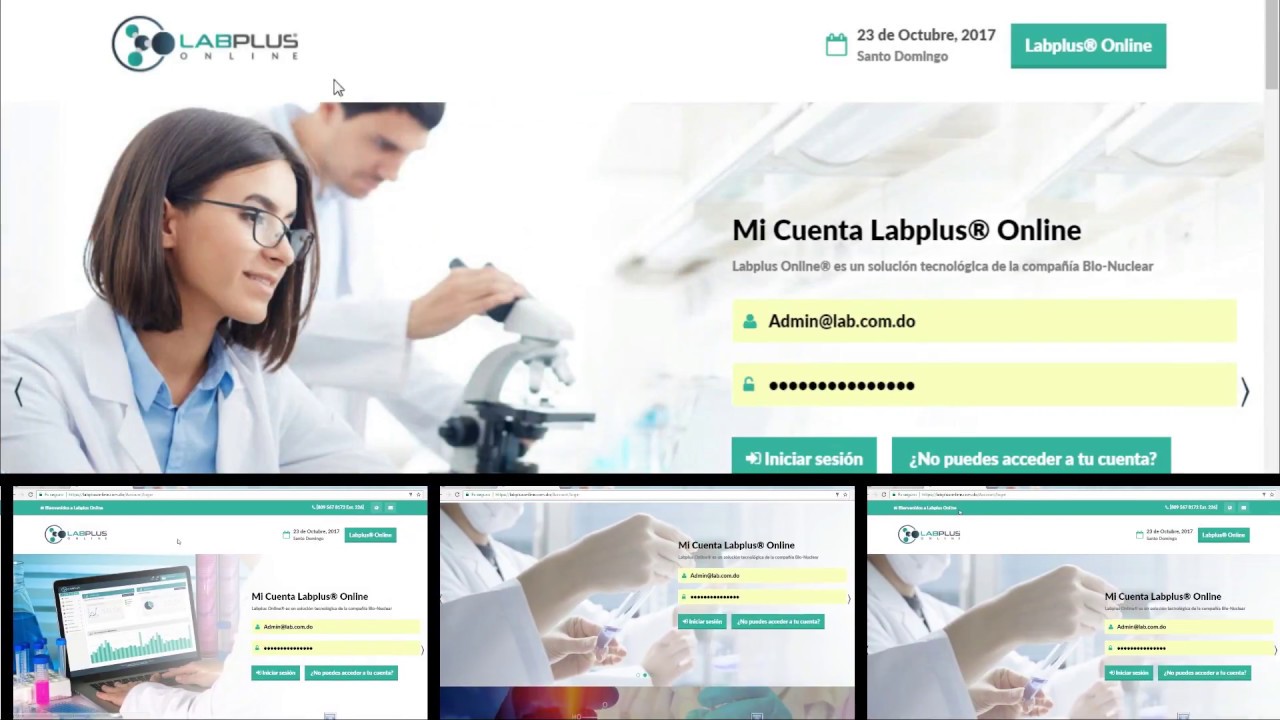 Entorno de la plataforma de Labplus Online