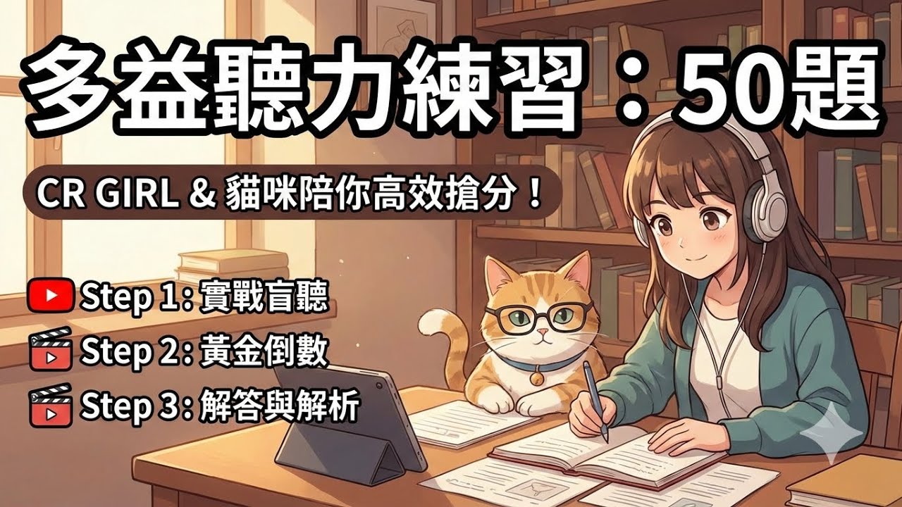 【多益聽力 】秒殺問答題！精選 50 題高分陷阱實戰特訓 🎧 (全盲聽+微慢速解析)｜