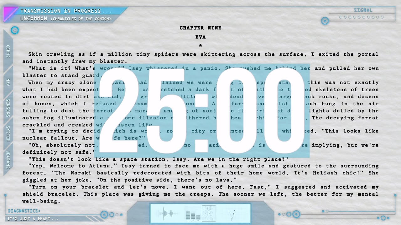 25 Minute Timer - Writing & Productivity Sprint (SILENT, except for opening & closing sounds)