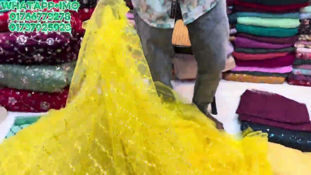 স্টাইলিশ ও ট্রেন্ডি সব ডিজাইনের নেট গজ কাপড় পাচ্ছেন মাত্র ১৫০ টাকা গজ (ফিক্সড প্রাইস) 😍