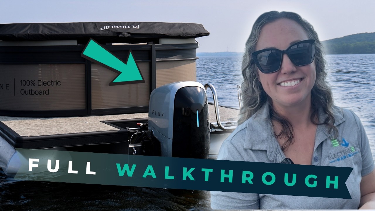 Electric Flagship Discover Pontoon with NO maintenance