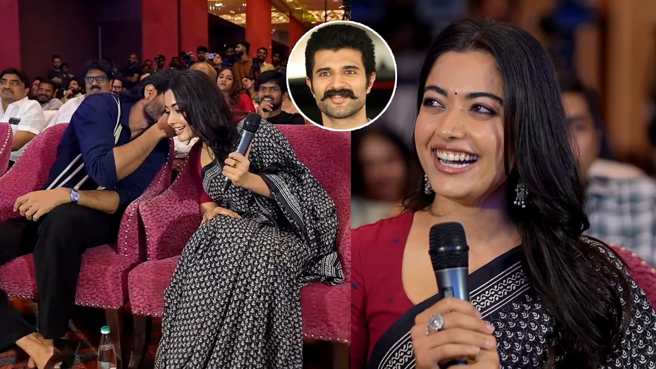 Rashmika & Anand Deverakonda Fun @  EPIC - First Semester Trailer Launch