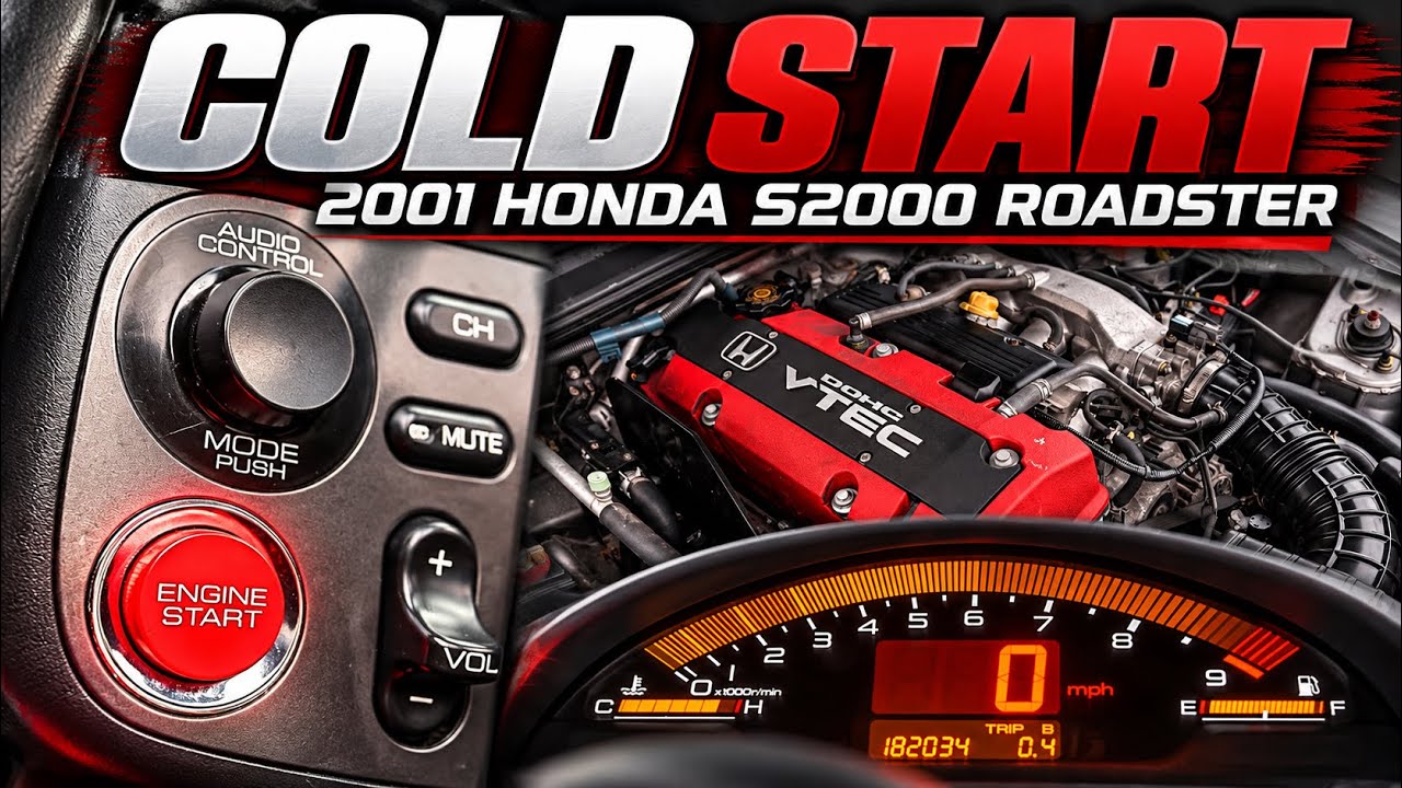 Cold Starting a 2000 Honda S2000 AP1 | 2.0L DOHC VTEC #HondaS2000 #ColdStart