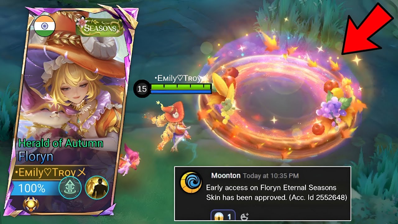 MOONTON THANK YOU, FLORYN ETERNAL SEASON SKIN GAMEPLAY!!