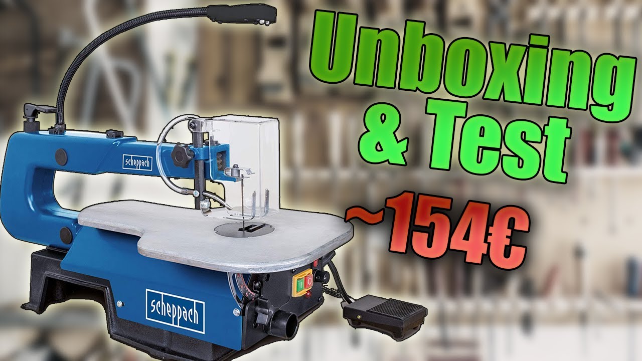 Scie a Chantourner Scheppach Deco-XL 125w ~154€ - Unboxing & Test