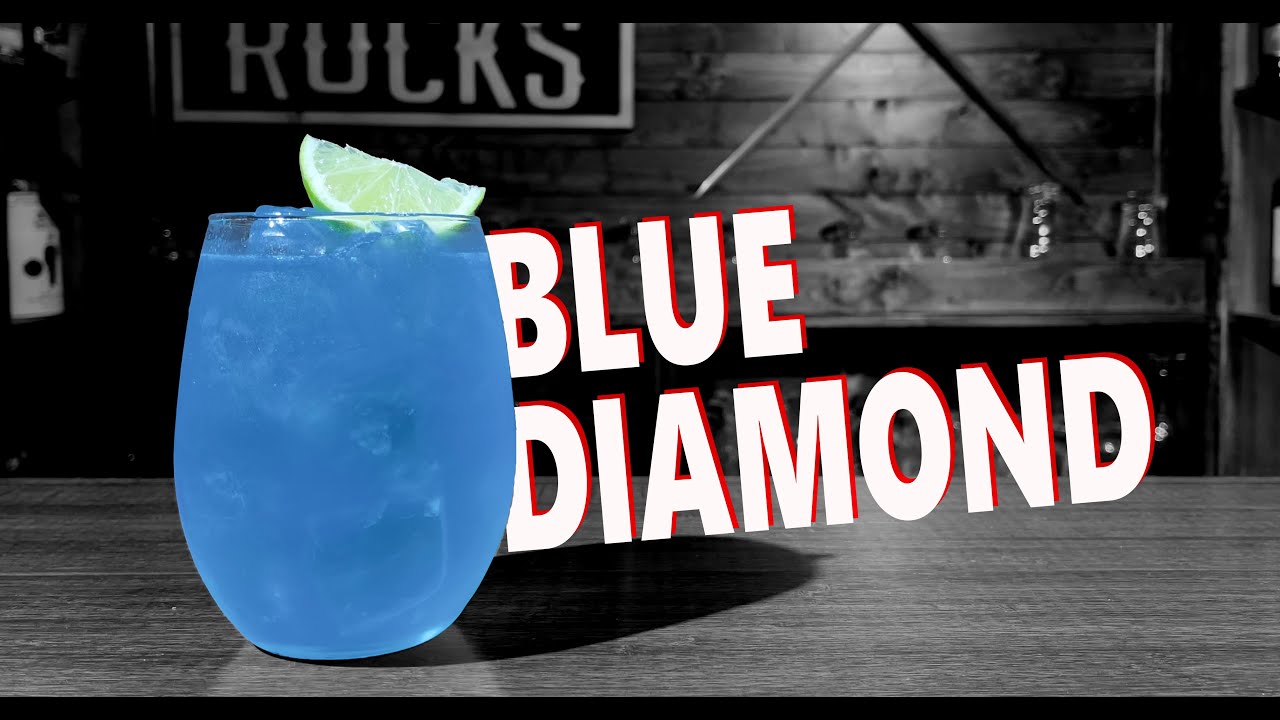 How To Make The Blue Diamond Cocktail | Booze On The Rocks