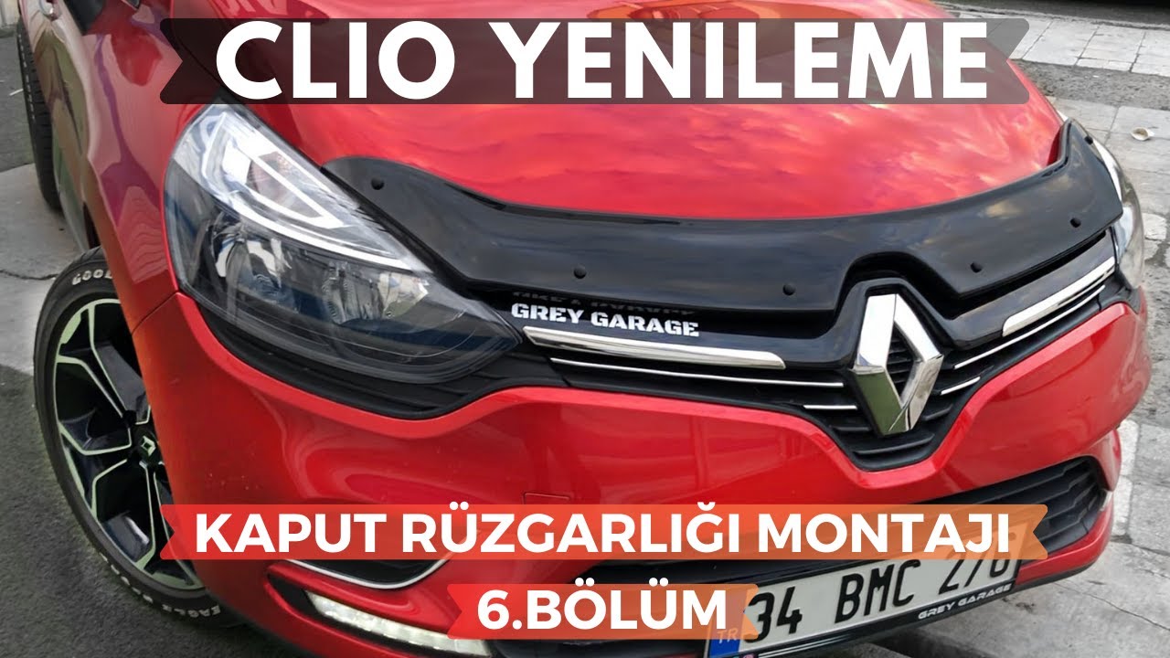 Kaput R&uuml;zgarlığı Montajı | Clio 4 Yenileme 6.B&ouml;l&uuml;m | GREY GARAGE