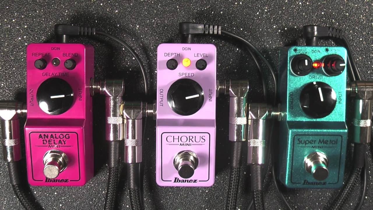 Ibanez Analog Delay MINI, Chorus MINI, & Super Metal MINI Review Demo - BestGuitarEffects.com