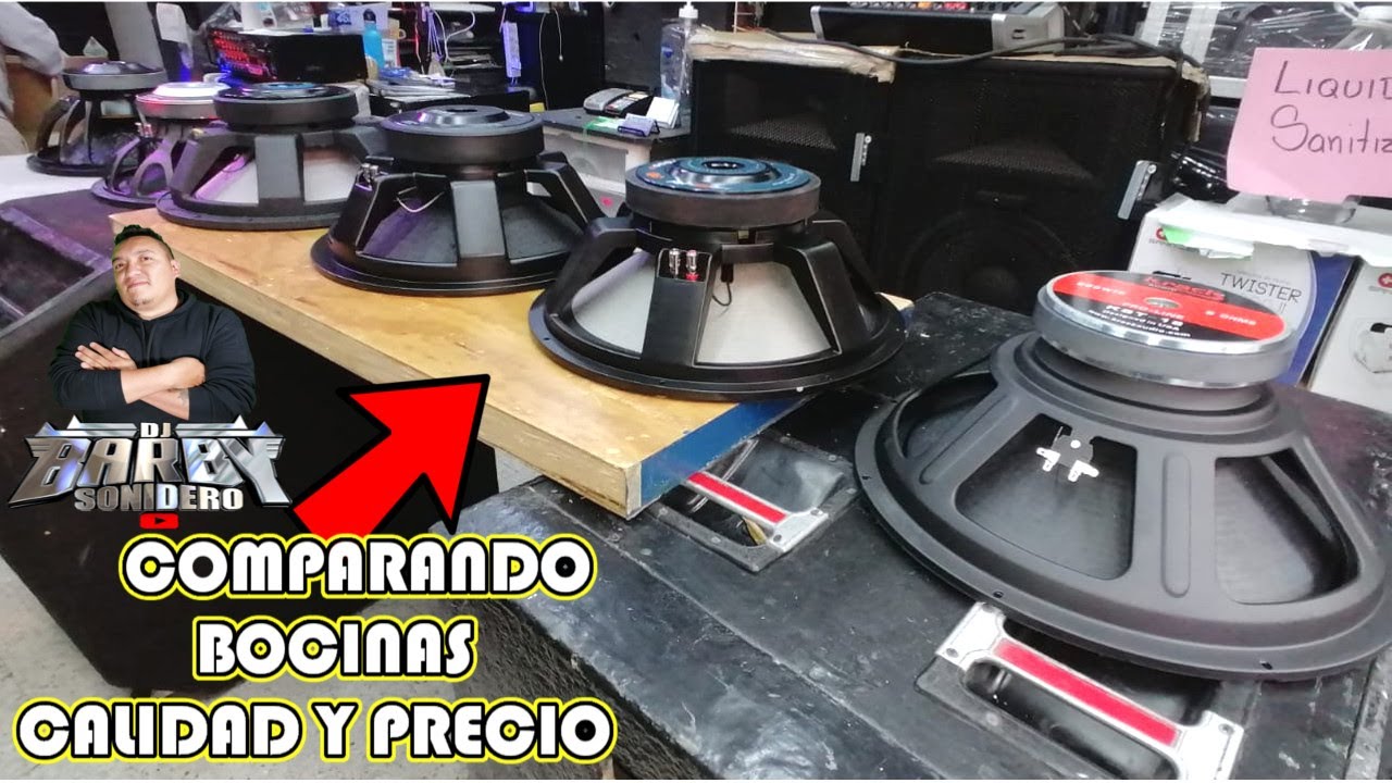 COMPARANDO BOCINAS 18 ,,CALIDAD Y PRECIO (tienda scorpion music)