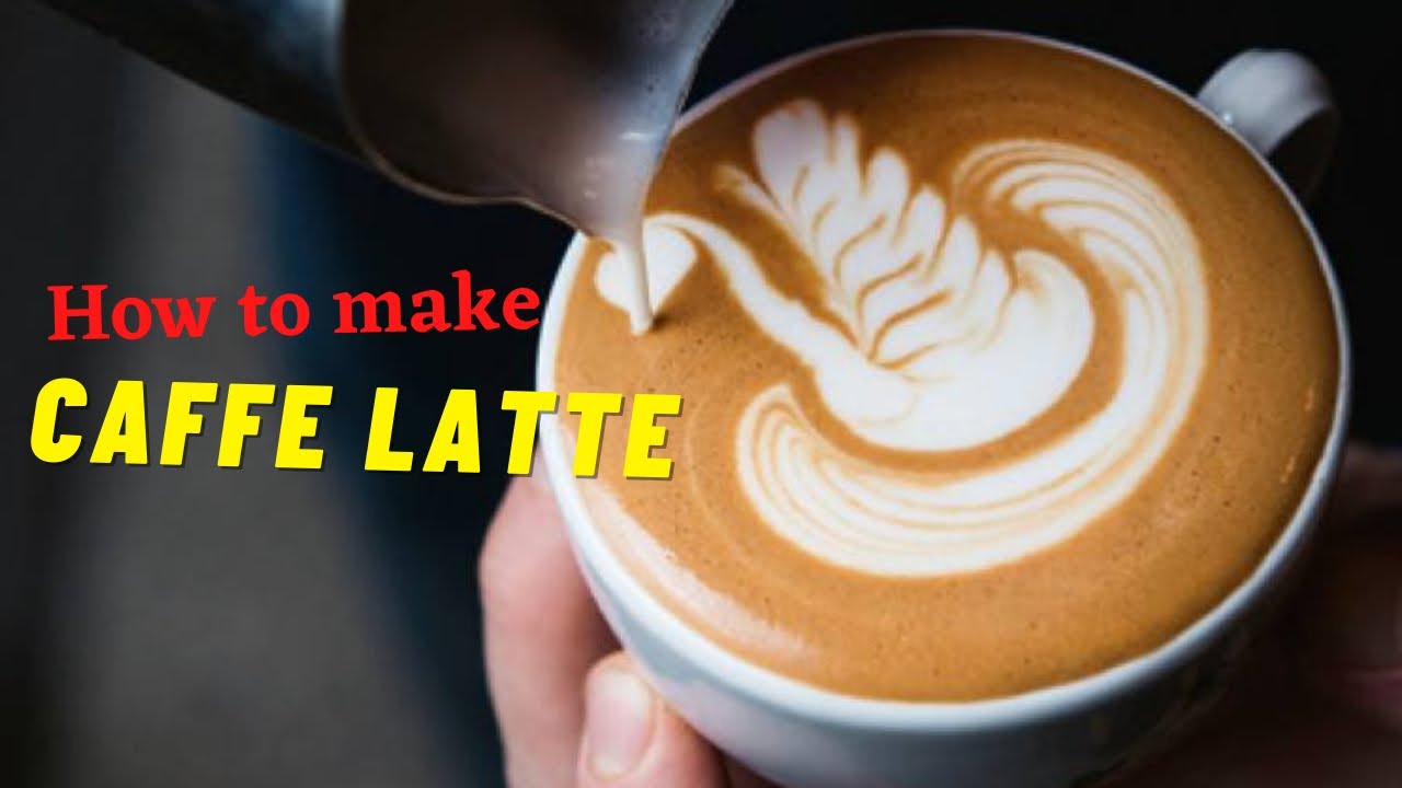EASY WAY to make a latte coffee (caffe latte) perfect coffee