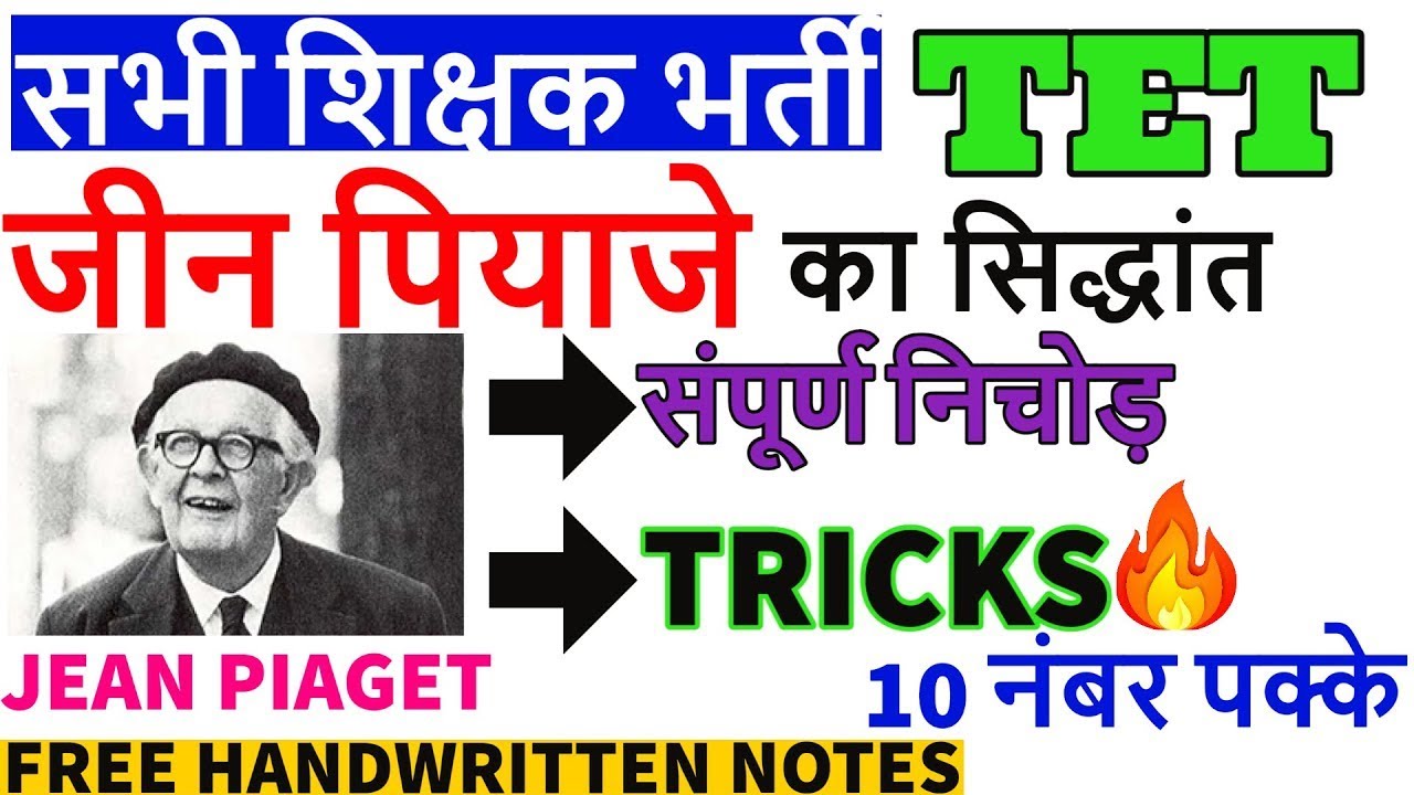 #जीन पियाजे का सिद्धांत #jean piaget's theory #tet ctet exam | Piyaje ka sidhant