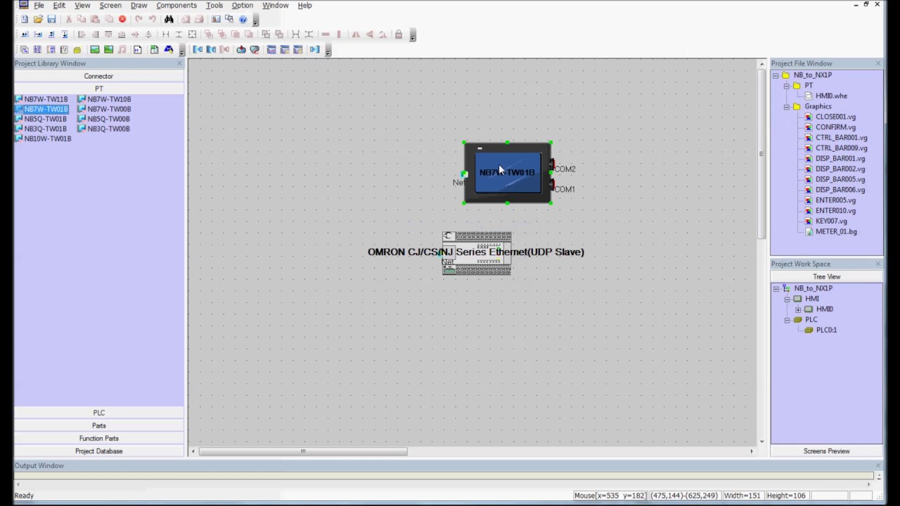 Connecting a NB HMI to Sysmac NX1P Controller over Ethernet