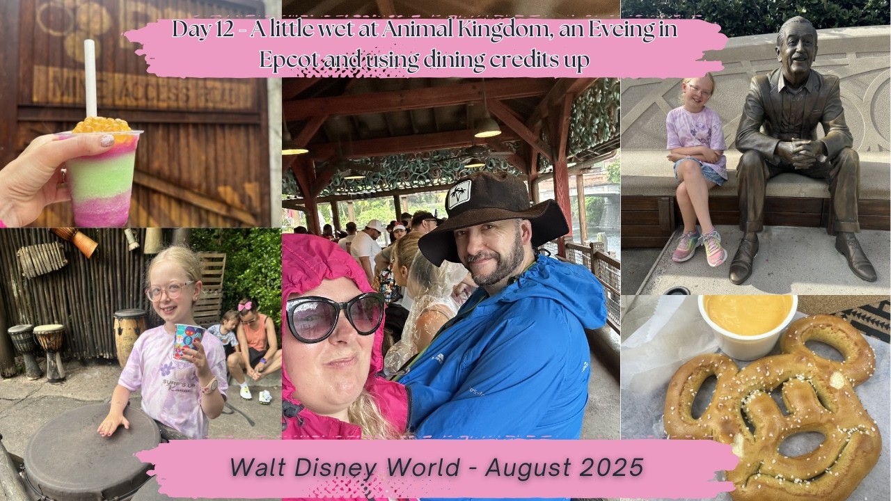 Day 12 - All the snacks and rain at Animal Kingdom, Epcot,too many dining credits - Disney World 25