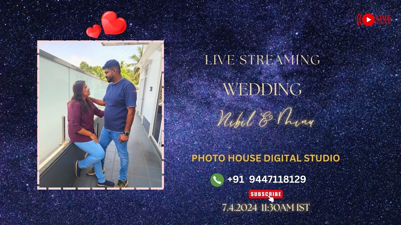 WEDDING CEREMONY || LIVE || NIBIL WITH MINU