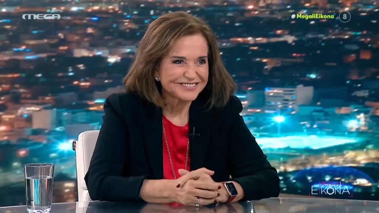 Με τον Ευάγγελο Βενιζέλο, στο Mega στη «Μεγάλη Εικόνα» με τη Νίκη Λυμπεράκη