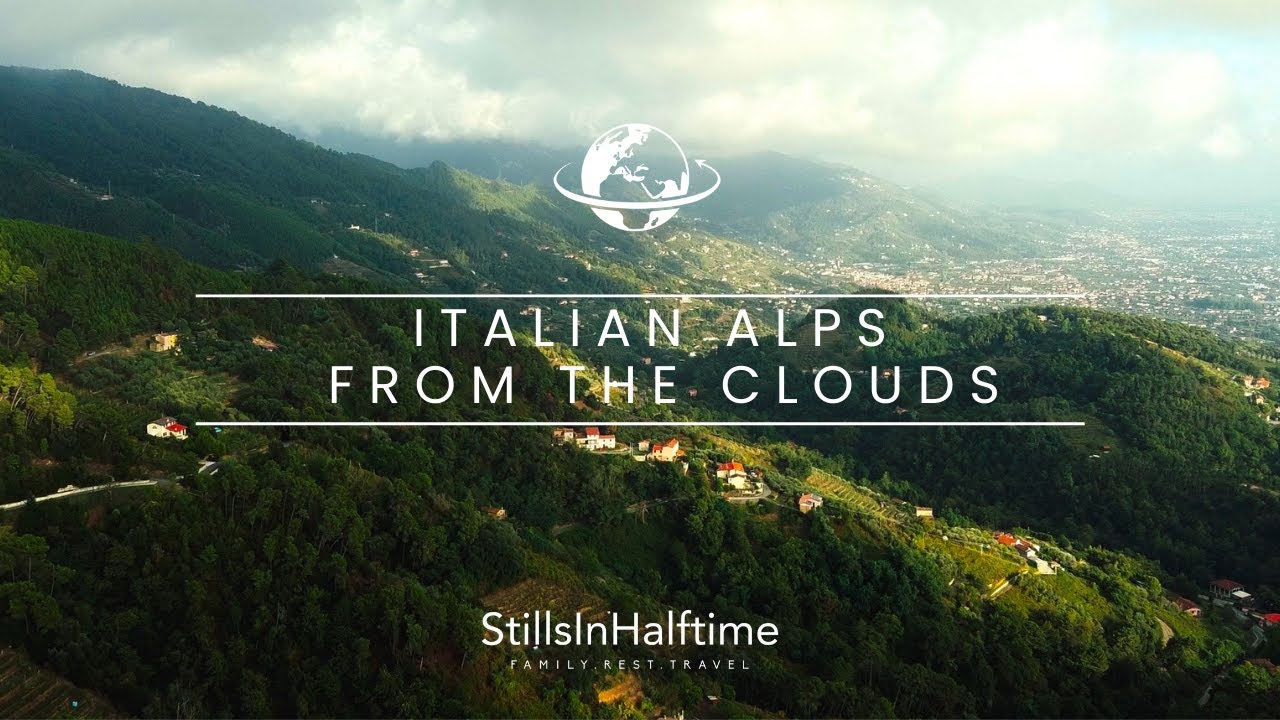 Italian Alps Drone Footage Tuscany Region / Apuan Alps / Forte Dei Marmi