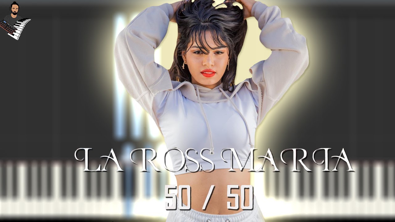 La Ross Maria - 50/50 | Instrumental Piano Tutorial / Partitura / Karaoke / MIDI