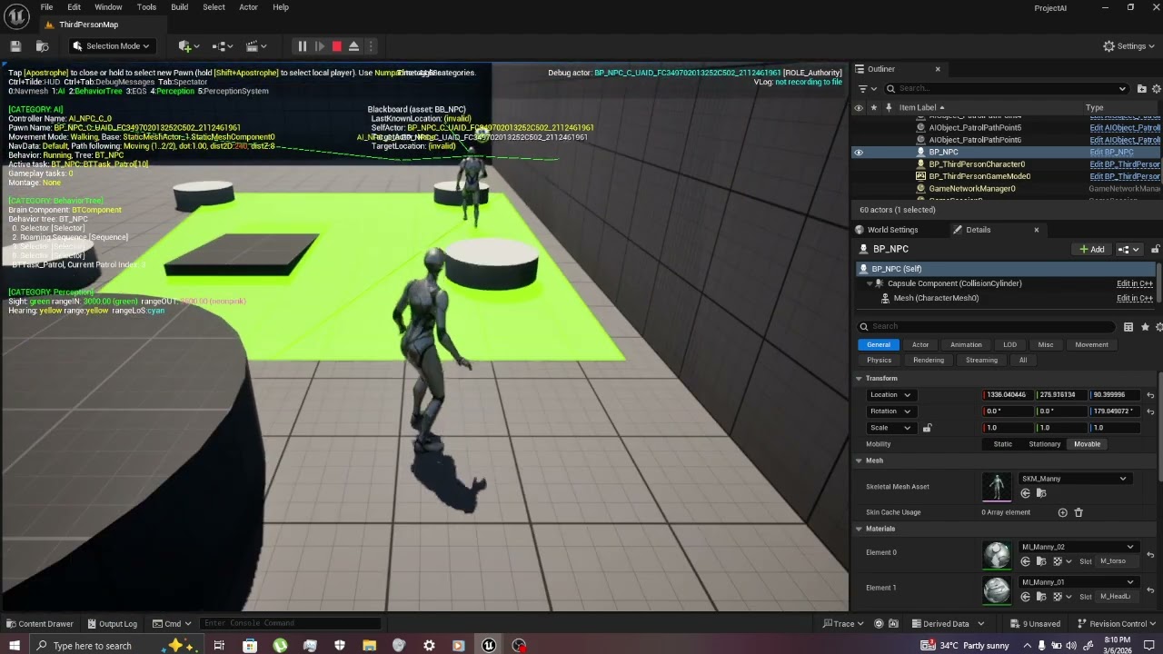 Mission 1: AI Patrol Behavior