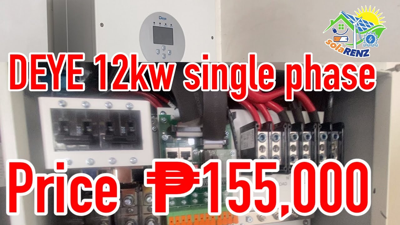 12kw DEYE HYBRID ON|OFF-GRID SOLAR POWER INVERTER | PRICE ₱ 155,000 | SOLARENZ